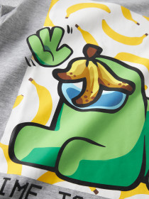 NAME IT T-shirt Adin Amongus Grey Melange